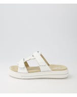 Courtyard S 10 White Leather Sandals