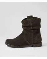 Liverpool 10 Forest Green Suede Calf Boots