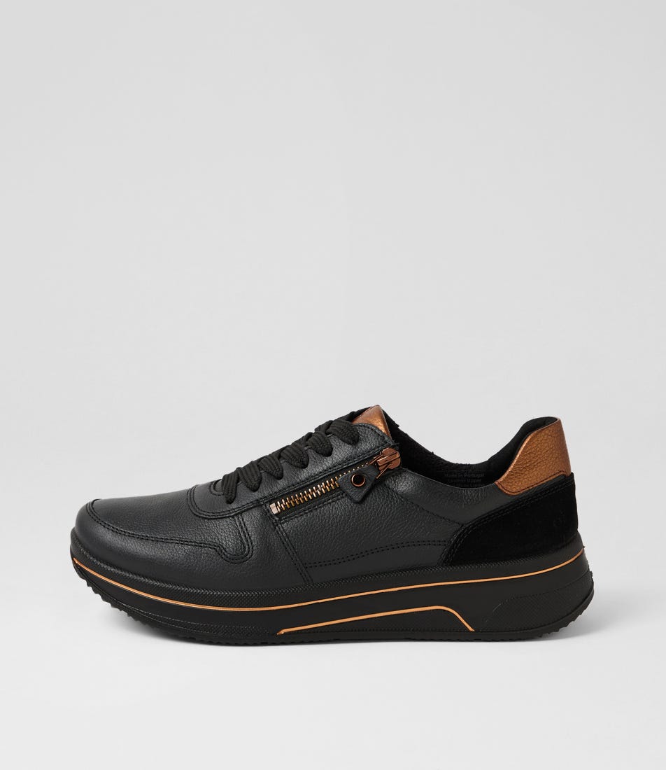 Sappore 40 Black Multi Leather Sneakers