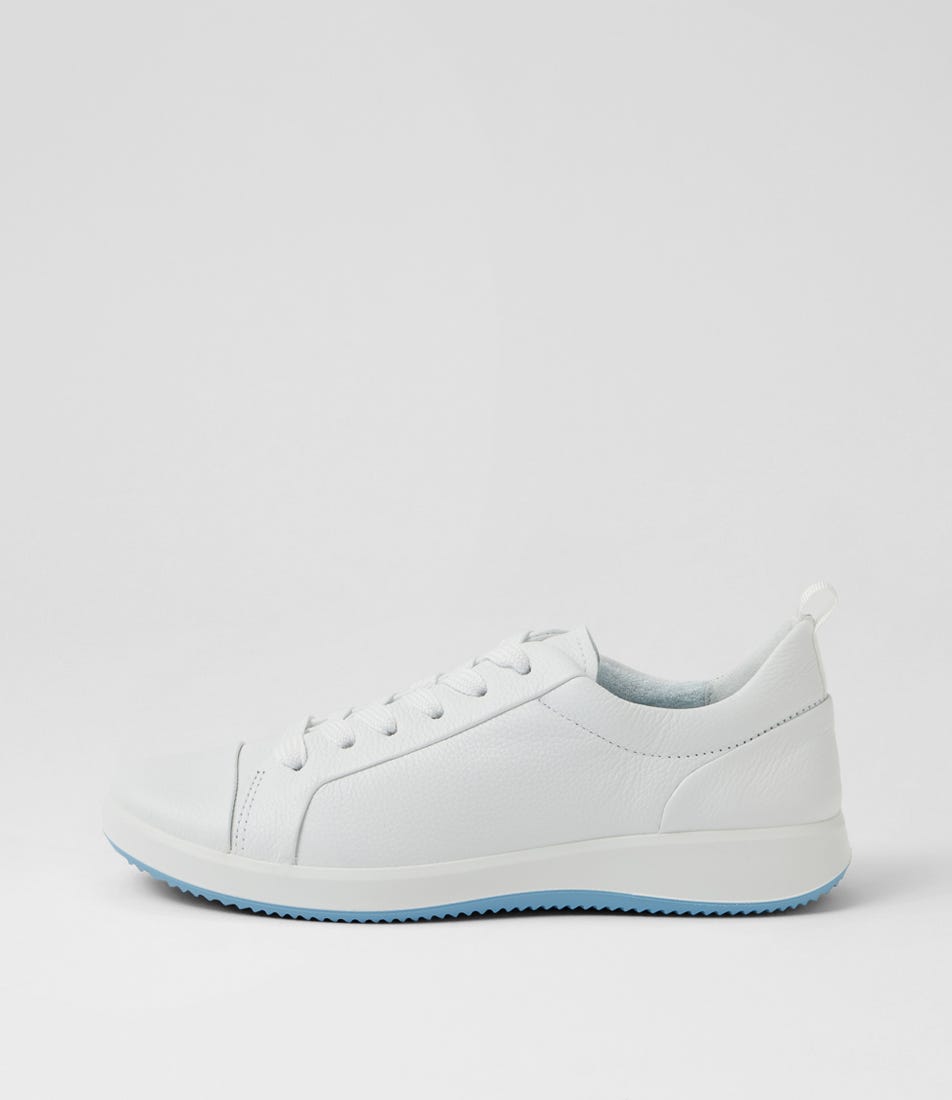 Roma 3 White Leather Lace Up Sneakers