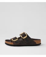 Arizona Big Buckle Habana Oiled Leather Slides