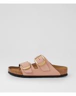Arizona Big Buckle Soft Pink Nubuck Slides