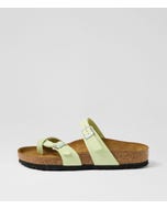 Mayari Soft Faded Lime Nubuck Slides