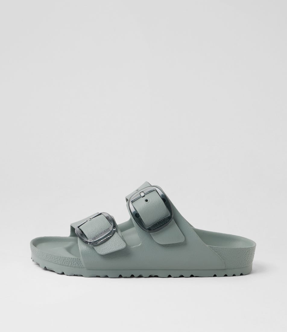 Arizona Big Buckle Pure Sage Eva Slides