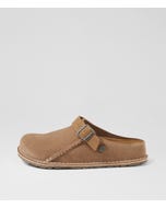 Lutry Grey Taupe Suede Flat Shoes