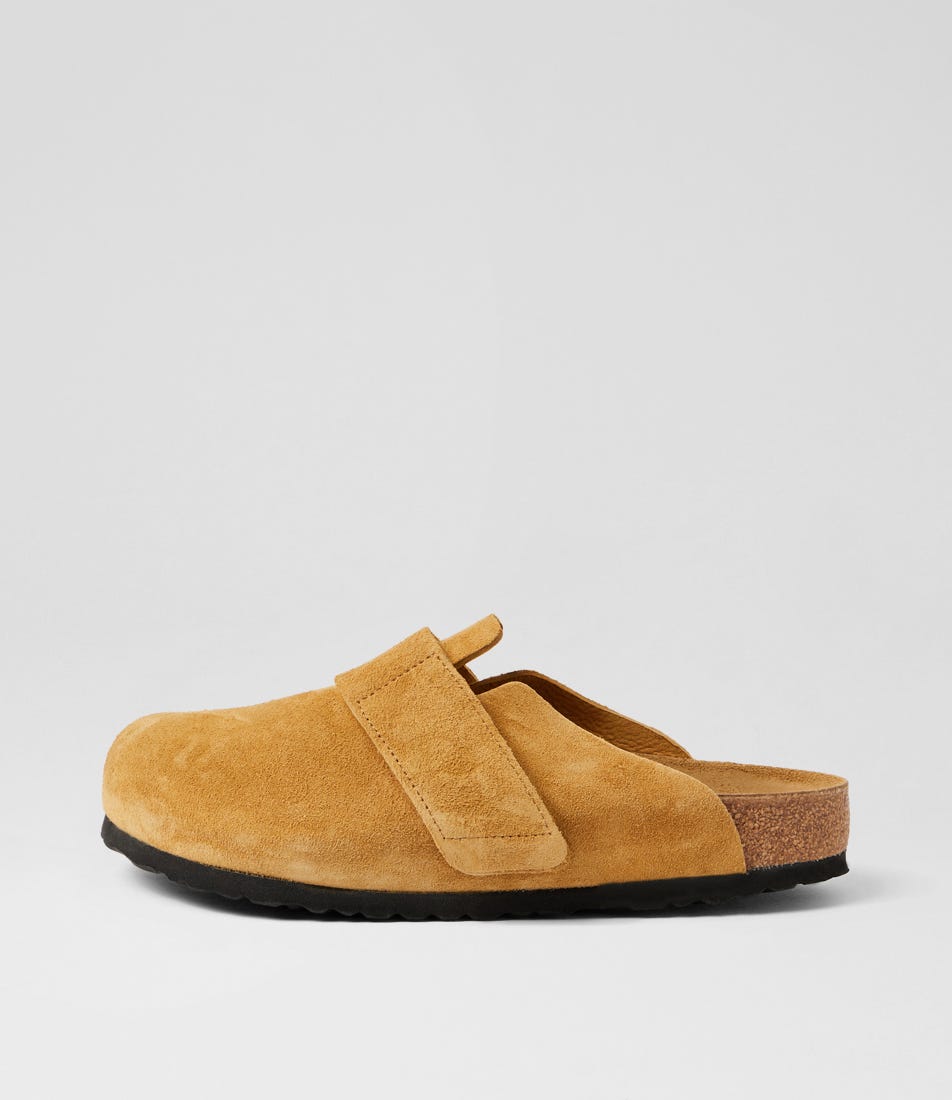 Loma Men'S Cork Brown Suede Slides