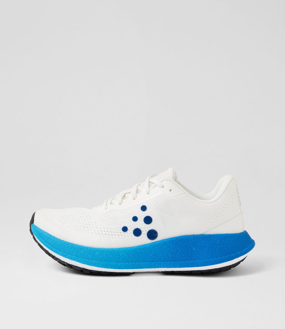 Pacer 2 M White Contrast Blue Mesh Platform Sneakers