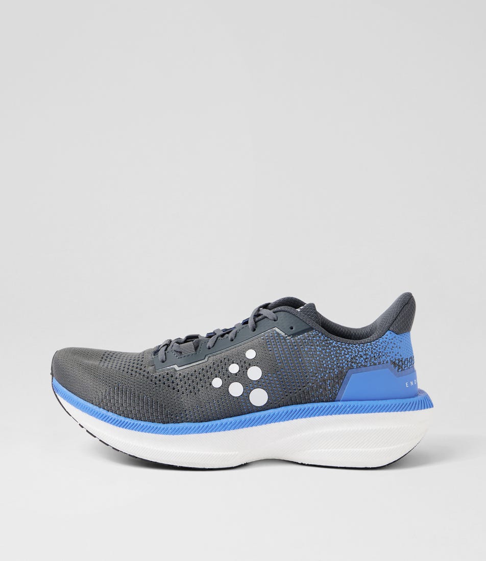 Endurance 3 M Pebble Contrast Blue Mesh Lace Up Sneakers