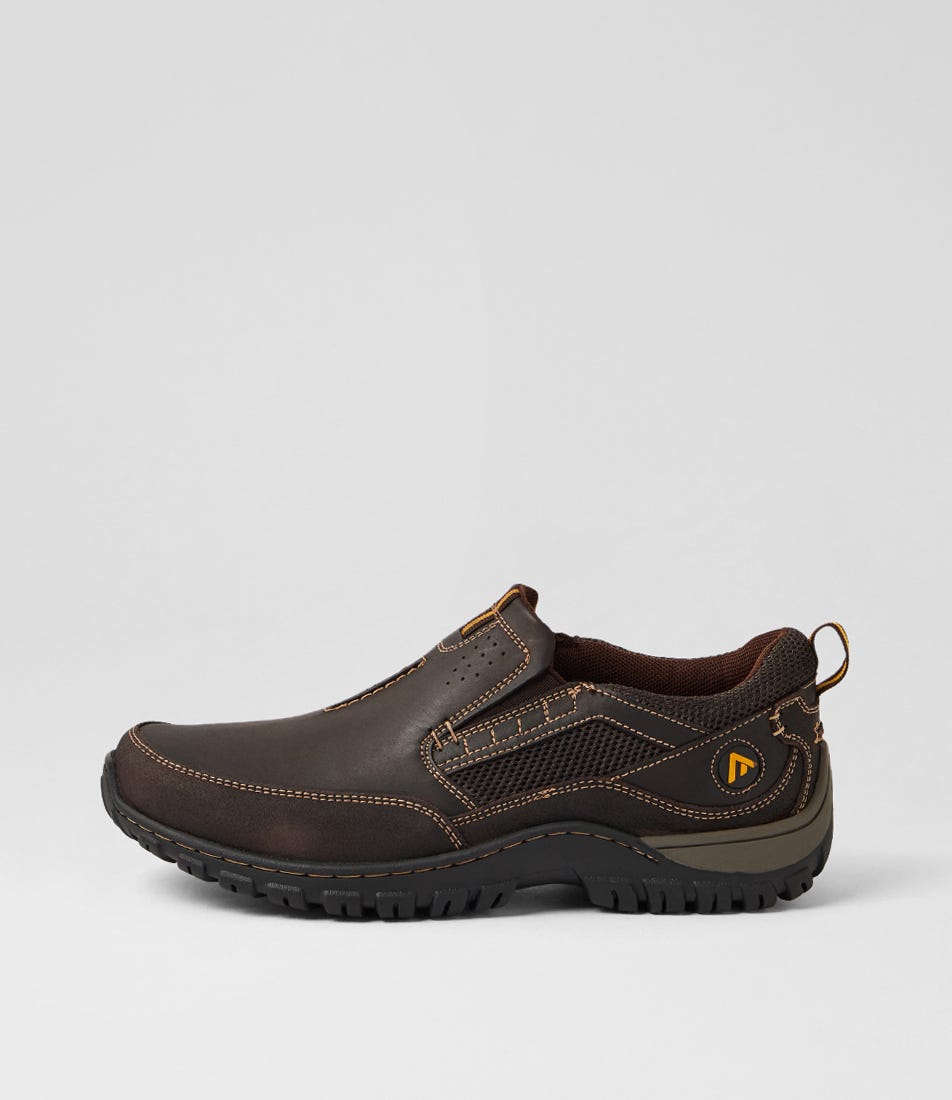 Tesler Dark Brown Leather Flat Shoes