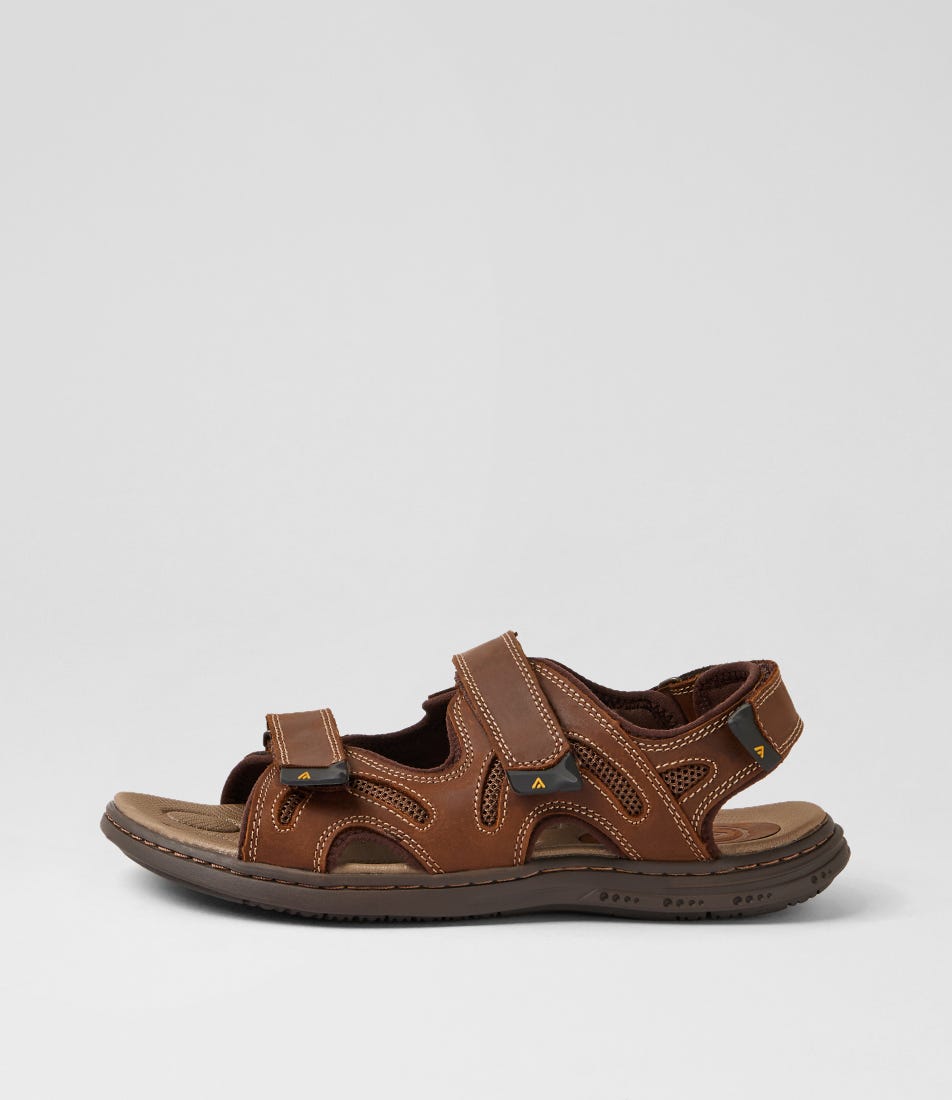 Darwin Dark Brown Crazyhorse Leather Sandals
