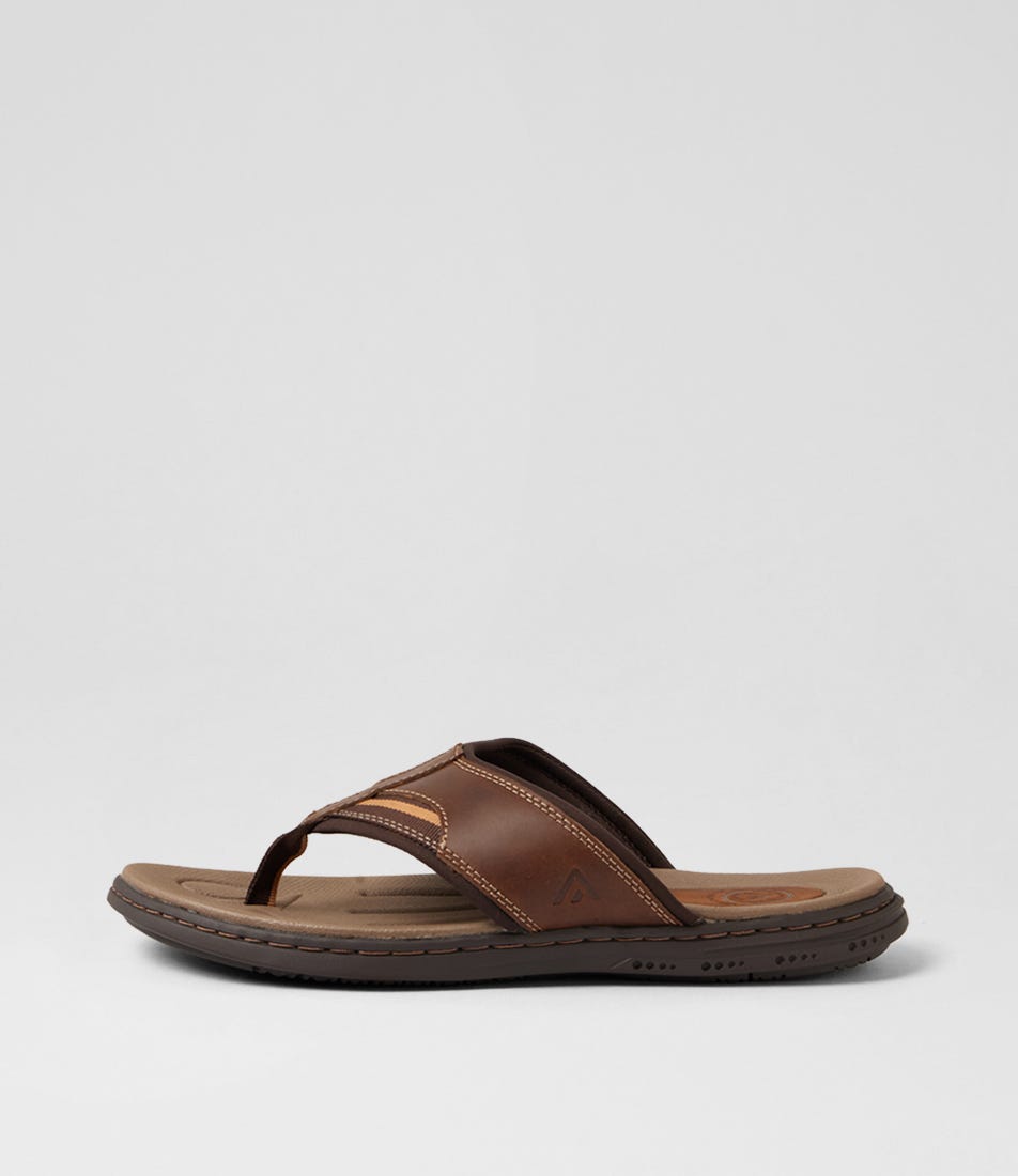 Dboy Dark Brown Crazyhorse Leather Thongs
