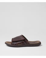 Duke Oxblood Leather Slides
