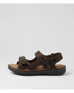Surmon Brown Crazyhorse Leather Sandals