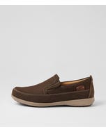 Affleck Brown Nubuck Flat Shoes