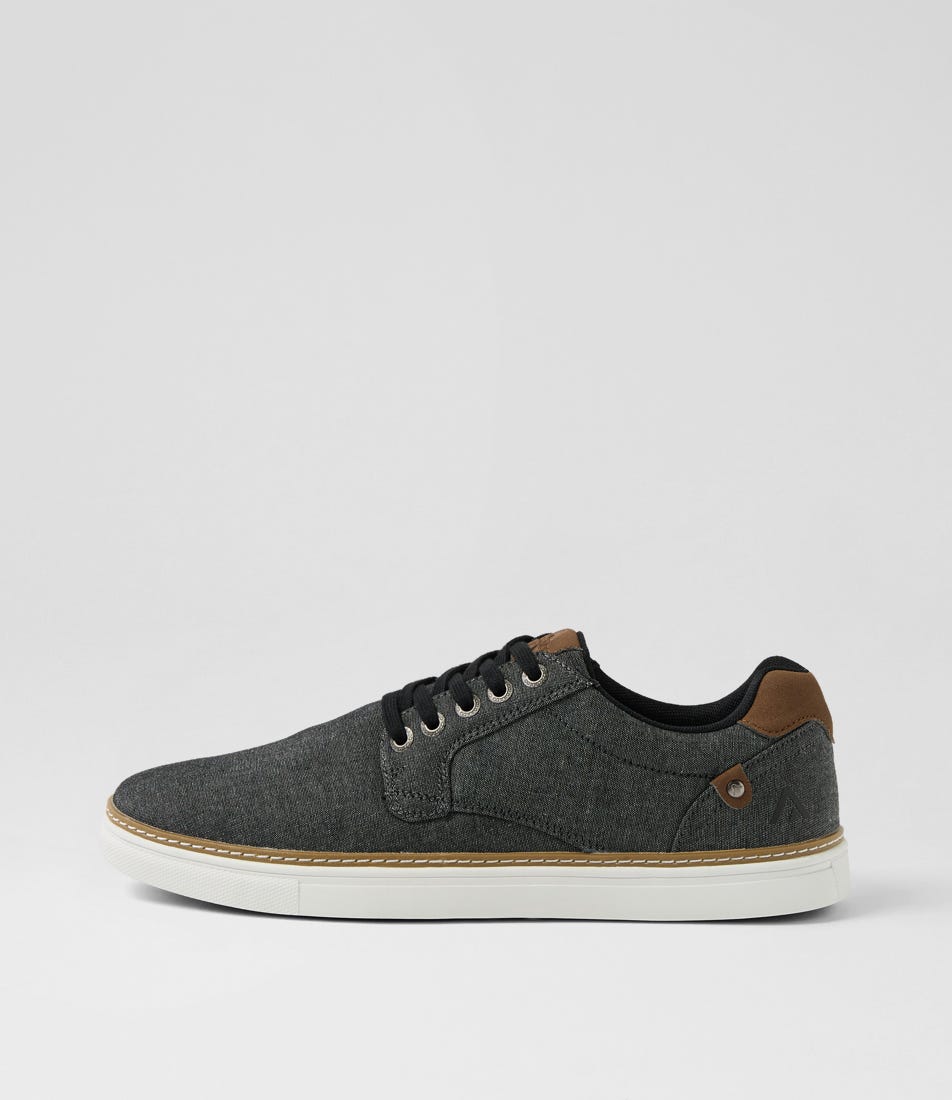 Plusma Black Canvas Sneakers by Colorado
