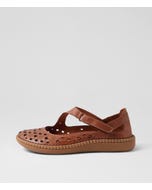 Molly Tan Leather Ballet Flats