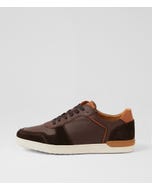 Ascot Brown Leather Sneakers
