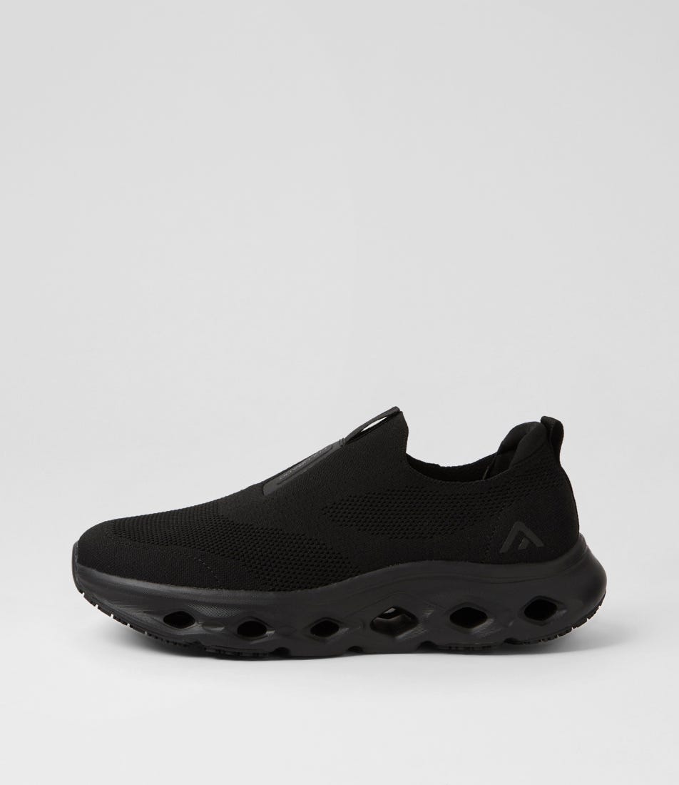Flosa Black Mesh Sneakers