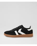 Condor Black Leather Microsuede Sneakers