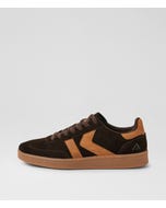 Condor Chocolate Leather Microsuede Sneakers