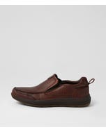Arket Brown Tumble Leather Flat Shoes