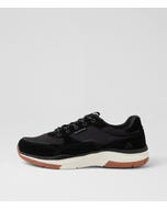Zapa Black Mesh Sneakers
