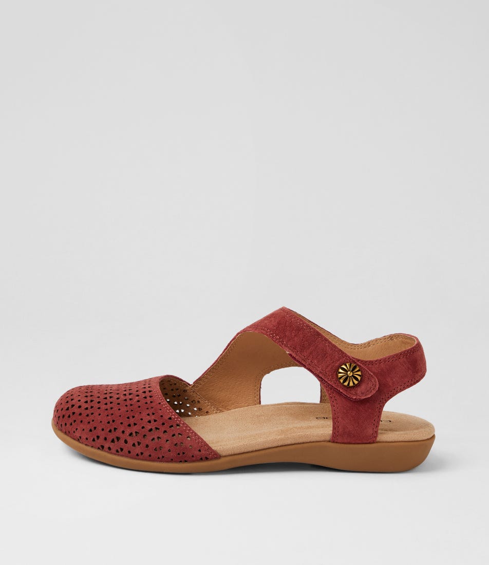 Cheyenne Rosewood Nubuck Mary Janes
