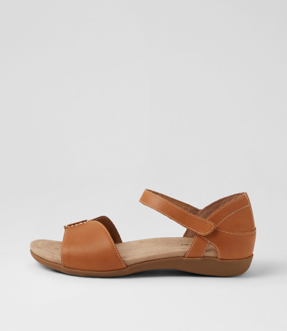 Cherry Tan Leather Sandals