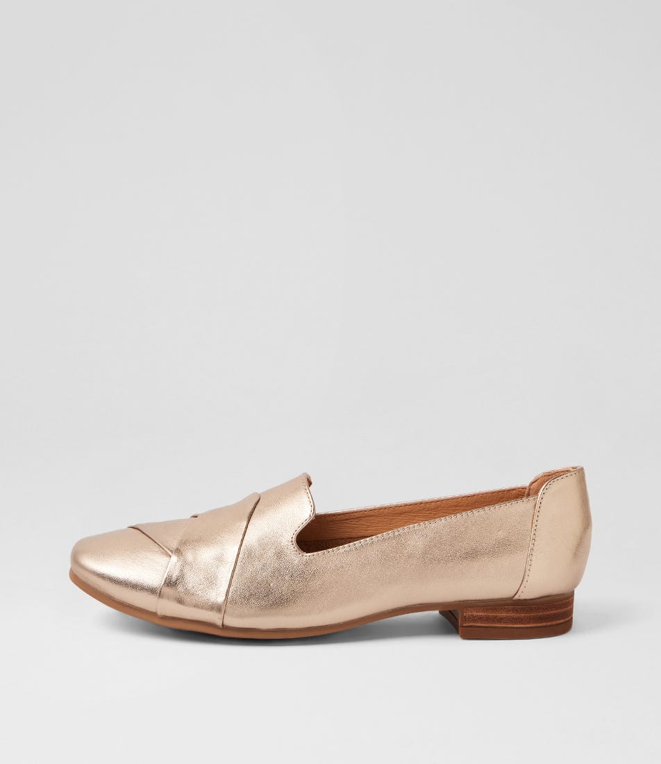 Tilony Champagne Leather Loafers