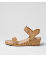 Havan Caramel Weave Elastic Sandals