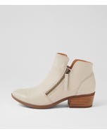 Zoner Almond Natural Leather Ankle Boots