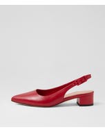 Claytin Red Leather Heels