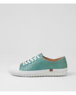 Jitarrs White Sky Shrunken Leather Sneakers