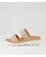 Leeana Latte Leather Sandals