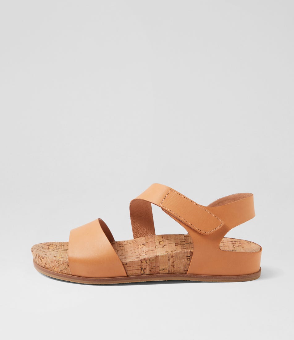 Lyony Tan Leather Sandals