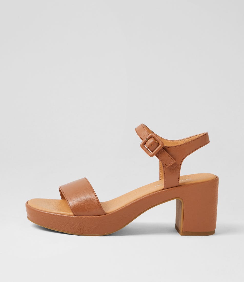 Bayker Dark Tan Leather Sandals