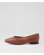 Dolla Walnut Leather Flat Shoes