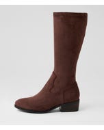 Galt Choc Stretch Microsuede Knee High Boots