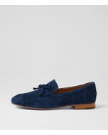 Idayne Navy Suede Flat Shoes