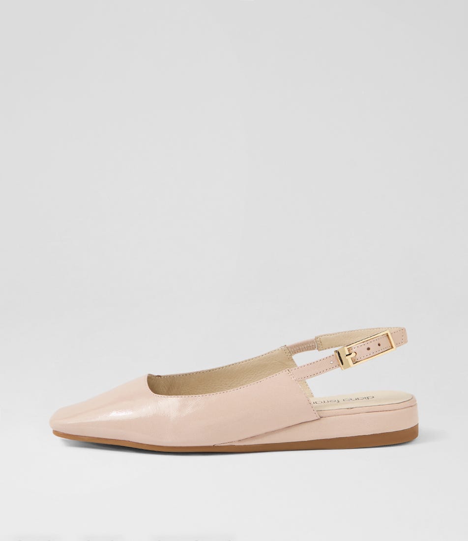 Kailani Nougat Luxe Leather Flat Shoes