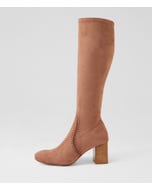 Saris Mushroom Stretch Microsuede Knee High Boots