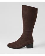Sental Mid Brown Suede Knee High Boots