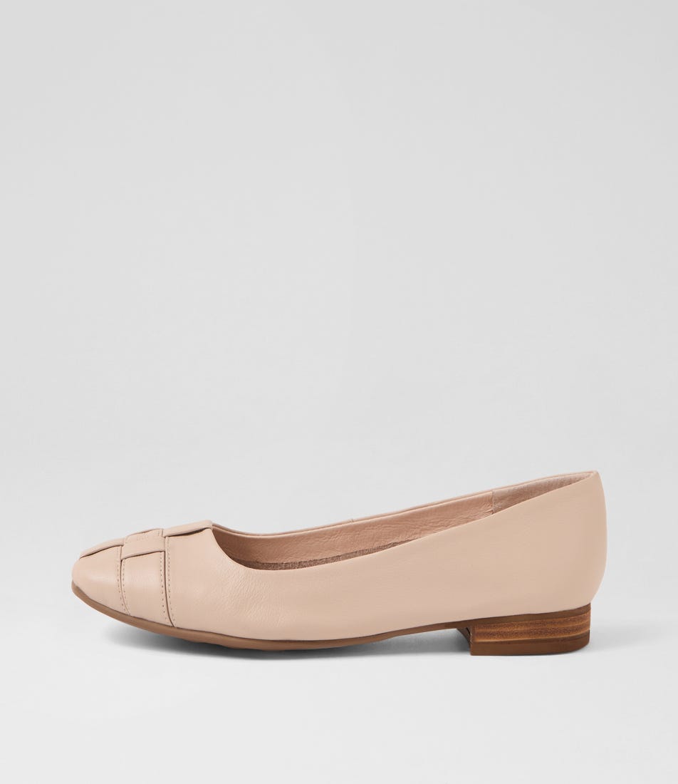 Tylan Stone Leather Flat Shoes