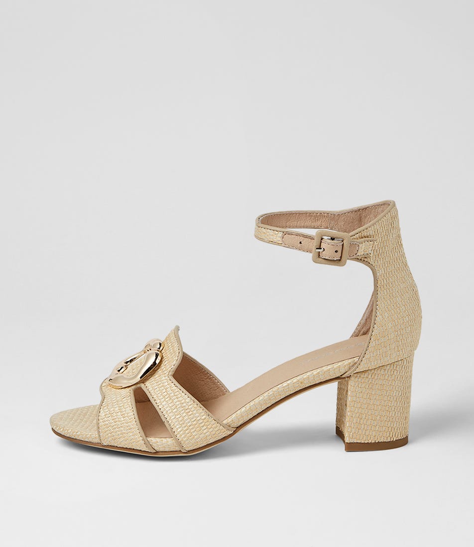 Gisabel Natural Fabric Sandals