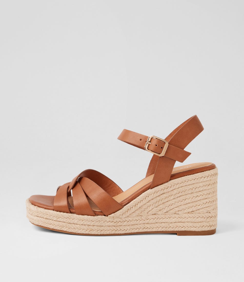 Urma Chestnut Natural Rope Leather Sandals