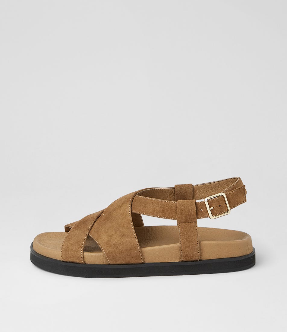 Vebbie Biscuit Suede Sandals