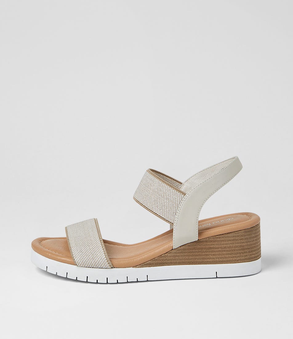 Vinno Stone Leather Elastic Sandals