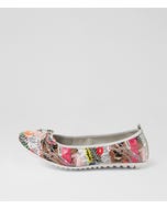 Belin Collage 2 Print Patent Leather Flat Shoes