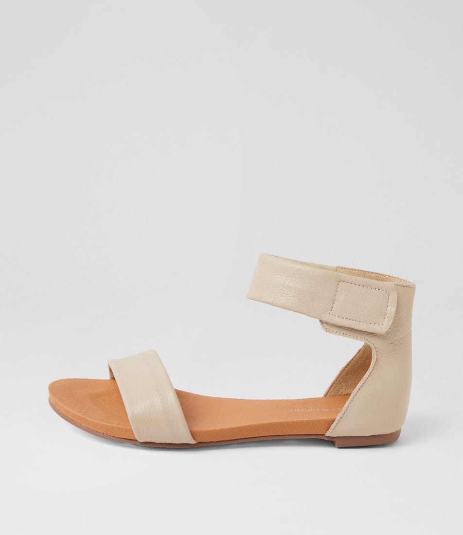 Juzz Almond Leather Sandals