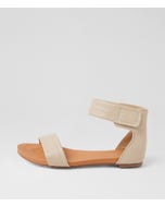 Juzz Almond Leather Sandals